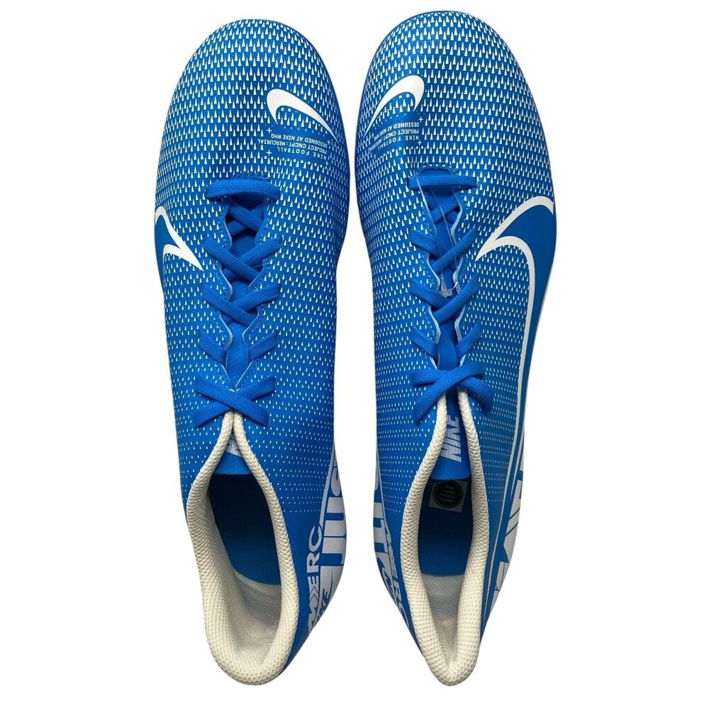 Nike Cleats Mens 11 Blue Mercurial Vapor 13 Academy FG Soccer AT5269-414 Game - Picture 7 of 9